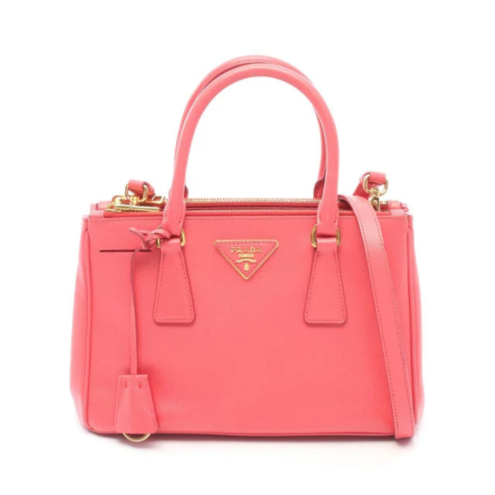 Prada SAFFIANO LUX Galleria Handbag Leather Pink